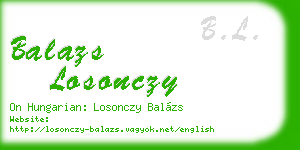 balazs losonczy business card